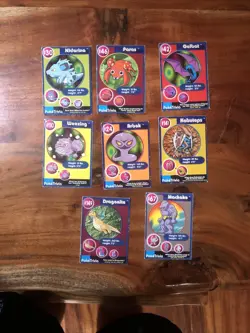 Pokemon Vintage burger king poketrivia cards Lot Of 8 LP-HP - Image 2