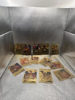10 Card Lot Gold Foil Pokemon Charizards V, GX, VMax - Image 1