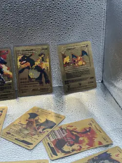 10 Card Lot Gold Foil Pokemon Charizards V, GX, VMax - Image 4