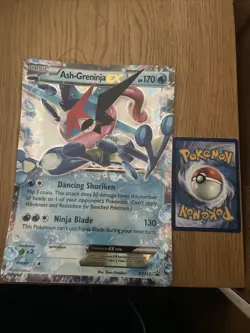 Pokemon Ash-Greninja EX Black Star Promo Holo Card TCG XY133 - Image 5