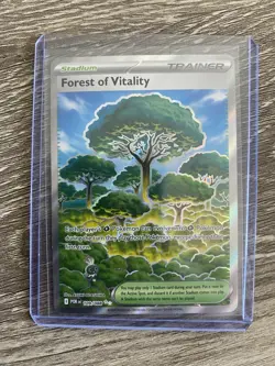 Pokemon Forest of Vitality Stadium Trainer Holo Card 109/088 POR EN - Image 1
