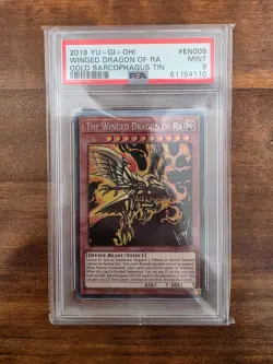 PSA 9 Yu-Gi-Oh Winged Dragon of Ra TN19-EN009 Limited Edition Graded Card - Image 1