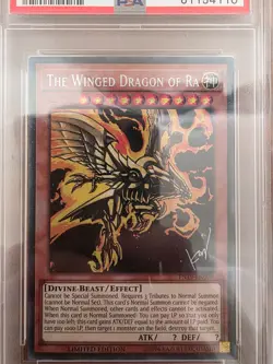 PSA 9 Yu-Gi-Oh Winged Dragon of Ra TN19-EN009 Limited Edition Graded Card - Image 2