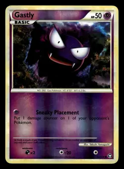 Gastly 63/102 Reverse Holo HGSS Triumphant Pokemon Card - 2 - Image 1