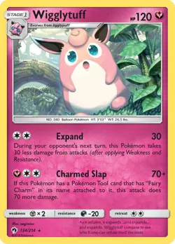 Wigglytuff (134/214) [Sun & Moon: Lost Thunder] Near Mint Pokemon TCG - Image 1