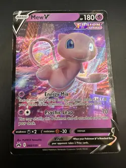 Mew V 060/159 Crown Zenith Ultra Rare Holo Pokemon Card - Image 1