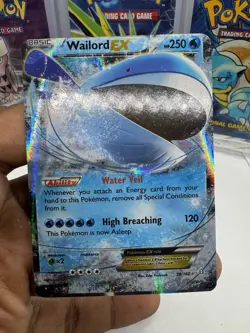 Wailord EX 38/160 XY - Primal Clash Holo ~ MISCUT ERROR CARD ✂ - Image 2