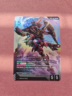 Justice Gundam - Newtype Rising #GD01-066 LR - NM Holo Foil Gundam Card Game - Image 1