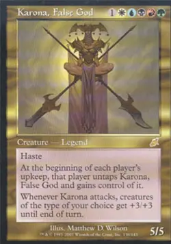 Karona, False God - Medium Play MTG Scourge - Image 1