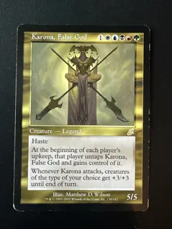 Karona False God MTG Scourge Rare Legendary Creature Commander EDH Magic Card - Image 1