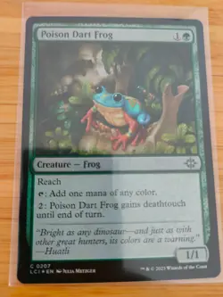 MTG Poison Dart Frog (FOIL) Lost Caverns of Ixalan M/NM Free UK P&P - Image 1