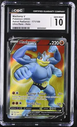 CGC G/M 10 Machamp V #171 Ultra Rare - Pokemon (2022) Astral Radiance - Image 1