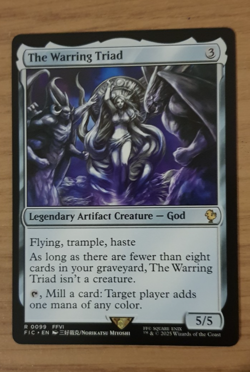 The Warring Triad MTG NM Regular Commander Final Fantasy Magic the Gathering - Image 1