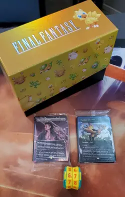 MTG Final Fantasy Chocobo Bundle Box, Life Counter & Both Landpacks W/Promos - Image 1