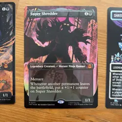 Shredder, Shadow Master (Borderless) (Surge Foil) Pixel + Super Shredders MTG - Image 3