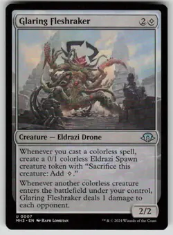 Glaring Fleshraker Uncommon Modern Horizons 3 7 MTG Near Mint 2024 - Image 1