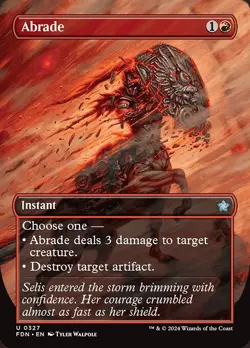 [MTG] Abrade (Showcase) (0327) (FDN) LP-HP - Image 1