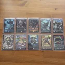 TMNT MTG Teenage Mutant Magic Set of 10 0281-0290 Super Shredder borderless foil - Image 1