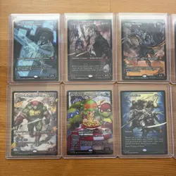 TMNT MTG Teenage Mutant Magic Set of 10 0281-0290 Super Shredder borderless foil - Image 2