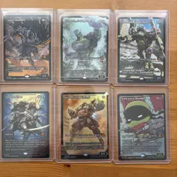 TMNT MTG Teenage Mutant Magic Set of 10 0281-0290 Super Shredder borderless foil - Image 3