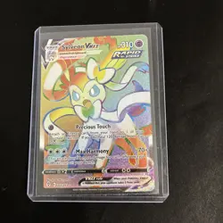 Sylveon VMAX 211/203 Evolving Skies Rainbow Secret Rare Pokemon TCG Card NM - Image 1