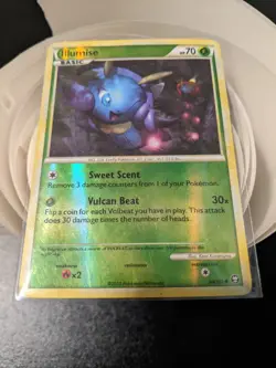 Illumise 64/102 Triumphant Reverse Holo Pokemon Card HeartGold Soulsilver - Image 1