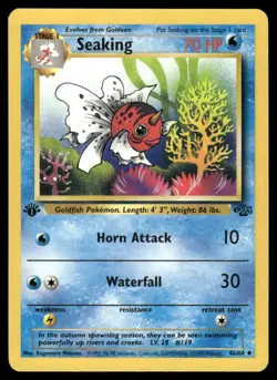 Seaking 46/64 1st Edition Jungle Uncommon NM EBAY LIVE MONDAY - Image 1