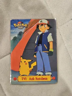 Ash Ketchum TV1 Non-Holo - Pokemon Topps Series 1 - 1999 - Image 1
