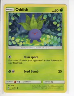 ODDISH UNBROKEN BONDS SET POKEMON CARD 5/214 LP - Image 1