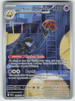 Team Rocket's Orbeetle Illustration Rare SV10: Destined Rivals 198/182 Pokemon - Image 1