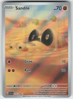 Sandile Illustration Rare SV01: Scarlet & Violet Base Set 216/198 Pokemon - Image 1