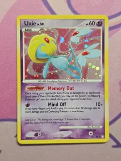 Uxie 18/123 Holo Rare Mysterious Treasures Pokemon Lightly Played - Image 1