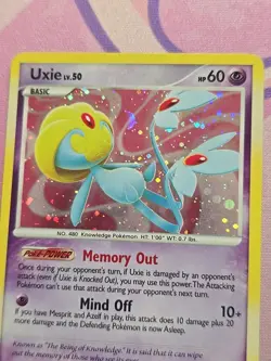 Uxie 18/123 Holo Rare Mysterious Treasures Pokemon Lightly Played - Image 2