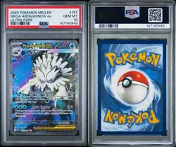 2025 POKEMON MEG EN-MEGA EVOLUTION ULTRA RARE #157 MEGA ABOMASNOW EX PSA 10 - Image 3