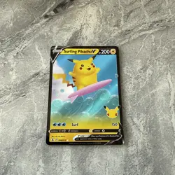 Pokemon TCG Celebrations Surfing Pikachu V 008/025 NM - Image 1