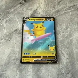 Pokemon TCG Celebrations Surfing Pikachu V 008/025 NM - Image 2