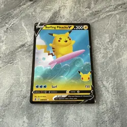 Pokemon TCG Celebrations Surfing Pikachu V 008/025 NM - Image 3