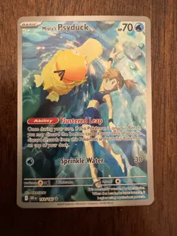 Pokemon Misty's Psyduck 193/182 Sv10 Destined Rivals IR Full Art Holo - Image 1
