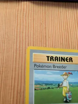 Base Set Unlimited Pokemon Breeder 76/102 Rare Pokemon MP - Image 2