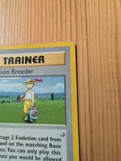 Base Set Unlimited Pokemon Breeder 76/102 Rare Pokemon MP - Image 5