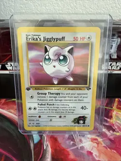 Pokemon TCG Erika’s Jigglypuff #69/132 Non Holo 1st Edition Vintage 1999-2000 - Image 1