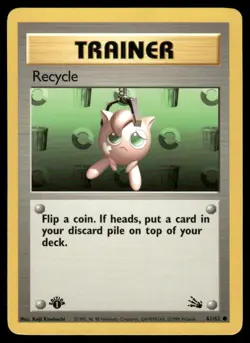 Recycle 61/62 1st Edition Fossil Common NM EBAY LIVE MONDAY - Image 1