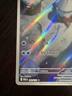 Pokemon TCG Snover 140/132 Mega Evolution Illustration Rare NM - Image 4