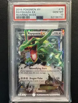 2015 Pokemon M Rayquaza EX XY Roaring Skies #75 Psa Gem Mint 10 - Image 1