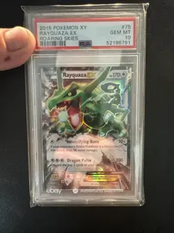 2015 Pokemon M Rayquaza EX XY Roaring Skies #75 Psa Gem Mint 10 - Image 3