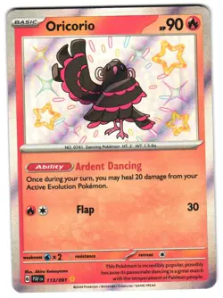 Oricorio 113/091 SV: Paldean Fates NM Pokemon TCG - Image 1
