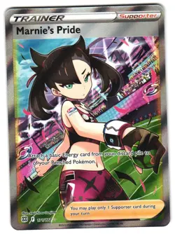 Marnie's Pride (Full Art) 171/172 SWSH09: Brilliant Stars NM Pokemon TCG - Image 1