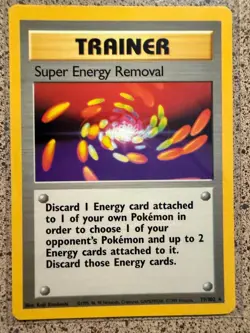 SUPER ENERGY REMOVAL 79/102 R BASE SET UNLIMITED POKEMON NM/M - Image 1