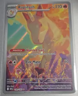 Pokemon Rapidash Illustration Rare Holo 189/182 Sv10: Destined Rivals 110 HP - Image 1