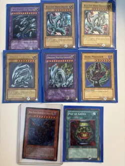 Yu-Gi-Oh! Lot 1996 Blue Eyes White Dragon, Dragon Lot, Dark Magician - Image 1